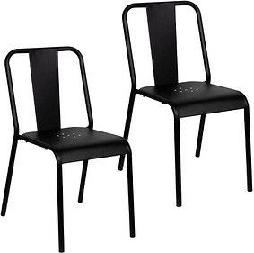 meet powered by PAPERFLOW Gartenstühle ARTY schwarz, 2 St.