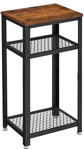 VASAGLE Beistelltisch rechteckig Spanplatte vintagebraun, schwarz 45,0 x 35,0 x 75,0 cm, 1 St.
