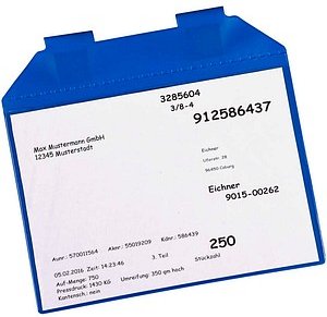 EICHNER Dokumententaschen Magnetische DIN A5 blau glatt, 25 St.