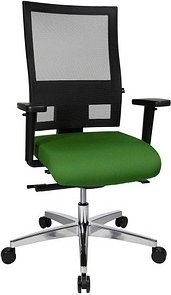 Topstar Bürostuhl Sitness 60, PS69BH W55 Stoff grün, Gestell alu