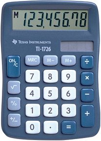 TEXAS INSTRUMENTS TI-1726 Taschenrechner blau