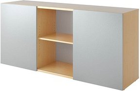 HAMMERBACHER Sideboard Haziender, V1780/3/S ahorn, silber 160,0 x 42,0 x 74,8 cm, 1 St.