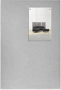 rocada Pinnwand Skin 50,0 x 75,0 cm Textil grau