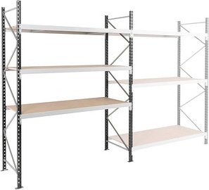 Manorga Weitspannregal EPSIVOL ARZ2020103DAOM014 lichtgrau, graphitgrau 200,0 x 100,0 x 200,0 cm