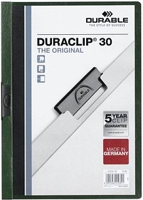 25 DURABLE Klemmhefter DURACLIP dunkelgrün