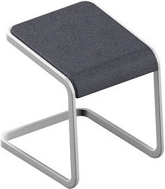 Thumbnail - Quadrifoglio Hocker C-STOOL OCSTOB01/2JUX anthrazit, 1 St.