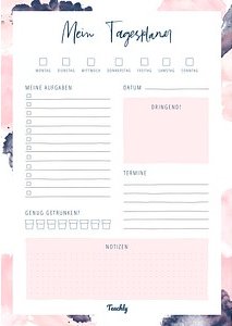 Teachly Tagesplaner-Block DIN A4 To-Do-Liste, 1 St.