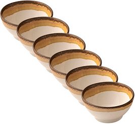 6 HEART & SOUL Schalen Perfect Match Cumin hellbraun 14,0 cm