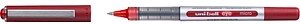uni-ball eye micro UB-150E Tintenroller silber 0,2 mm, Schreibfarbe: rot, 12 St.