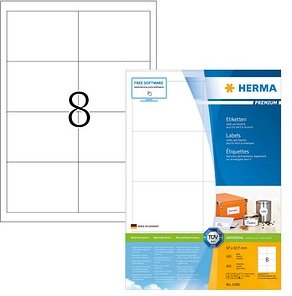 800 HERMA Etiketten 4280 weiß 97,0 x 67,7 mm