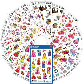 AVERY Zweckform Aufkleber-Set 59990 für Mädchen, 386 Etiketten
