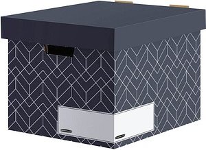 Bankers Box Archivboxen Bankers Box mitternachtsblau/weiß 34,0 x 39,0 x 29,1 cm, 5 St.