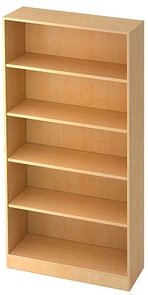 HAMMERBACHER Aktenregal 6400 ahorn 100,0 x 40,0 x 200,4 cm, 1 St.