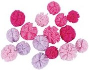 Thumbnail - Rayher Pompons pink sortiert Ø 2,5-3,0 cm, 16 St.