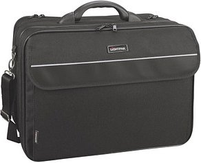 LIGHTPAK Laptoptasche CORNICHE Kunstfaser schwarz 46075 bis 43,2 cm (17 Zoll)