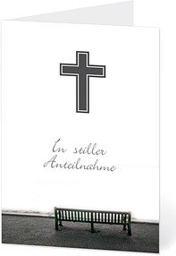 LUMA Trauerkarte leere Bank DIN B6, 1 St.