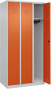 CP Spind Classic Plus reinorange, lichtgrau 080000-30 S10031, 3 Schließfächer 90,0 x 50,0 x 185,0 cm
