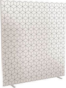 PAPERFLOW Trennwand easyScreen Black & White, 60451 bunt 160,0 x 173,4 cm, 1 St.