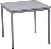 Thumbnail - Gürkan Mehrzwecktisch grau quadratisch, Vierkantrohr grau, 60,0 x 60,0 x 75,0 cm