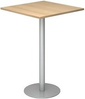 Thumbnail - HAMMERBACHER Stehtisch quadratisch Spanplatte eiche 80,0 x 80,0 x 111,6 cm, 1 St.