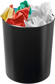 HAN Flammhemmend Papierkorb 13,0 l schwarz, 1 St.