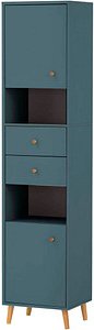 Thumbnail - MÖBELPARTNER Badschrank Bjarne 701984 blaugrau 40,3 x 33,1 x 180,6 cm