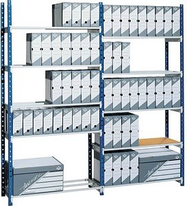 PAPERFLOW Schwerlastregal RangEco 553D blau 150,0 x 34,0 x 200,0 cm