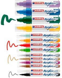 edding CS14B Acrylstifte-Set farbsortiert 14 St.