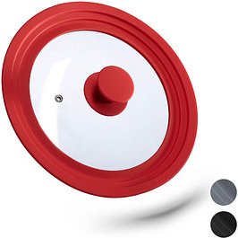 Thumbnail - relaxdays Universal-Topfdeckel rot 25,5 cm