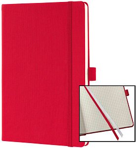 SIGEL Notizbuch Conceptum® ca. DIN A5 kariert, rot Hardcover 194 Seiten, 1 St.