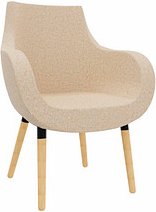 Thumbnail - fm Besuchersessel Pirum sand buche, gebeizt Stoff 71,0 x 72,0 x 87,0 cm, 1 St.