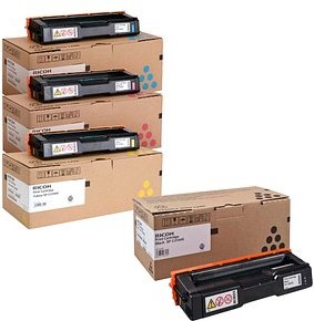 RICOH Type SP C310HE schwarz, cyan, magenta, gelb Toner, 4er-Set