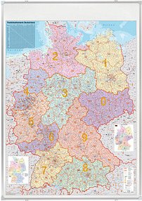 FRANKEN Postleitzahlenkarte Holz