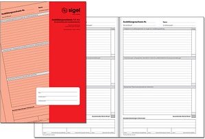 SIGEL Ausbildungsnachweis, wöchentliche/monatliche Eintragungen Formularbuch AW484, 1 St.