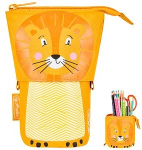 Thumbnail - herlitz Stiftehalter Lion gelb Kunststoff 14,0 x 7,5 x 18,5 cm