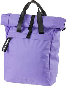 Walker Schulrucksack Roll Top Kunstfaser lavender