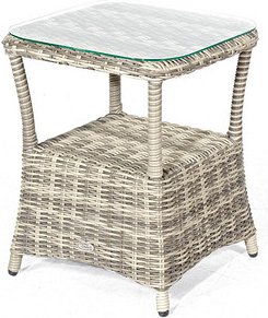 Sunny Smart® Gartentisch Allianz taupe quadratisch 50,0 x 50,0 x 61,0 cm