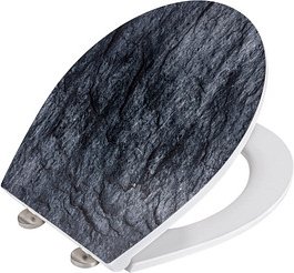 Thumbnail - WENKO WC-Sitz mit Absenkautomatik Slate Rock schwarz