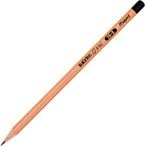 maped BLACK'PEPS Bleistifte 2B schwarz/Holz, 12 St.