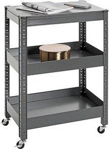 HAKU Möbel Servierwagen grau 50,0 x 32,0 x 75,0 cm