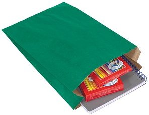 VP Faltenbeutel grün 20,0 x 32,0 cm, 100 St.