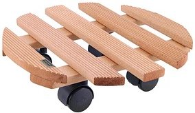 WAGNER® design yourself Pflanzenroller COUNTRY GH 0182 Holz, Ø 30,0 cm hellbraun rund, 1 St.