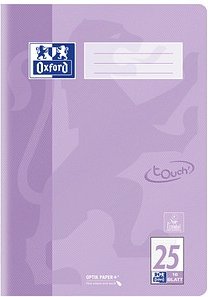 OXFORD Schulheft TOUCH Lineatur 25 liniert DIN A4 Außenrand, 16 Blatt