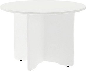 rocada Mehrzwecktisch weiß rund, Säulenfuß weiß, 100,0 x 100,0 x 72,0 cm