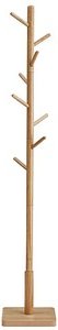 VASAGLE Kleiderständer beige Holz 8 Haken 30,0 x 175,0 cm