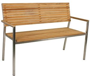 Garden Pleasure Gartenbank DENVER 304770 braun Holz 125,0 cm