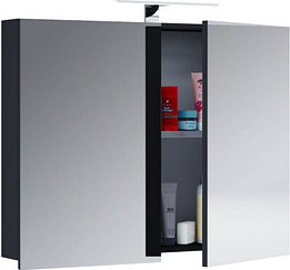 Thumbnail - VCM my bath Spiegel mit Beleuchtung VCB 1 914881 schwarz 80,0 x 12,0 x 59,2 cm