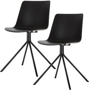 Thumbnail - 2 meet powered by PAPERFLOW Schalenstühle DN CHDNSX2.01.01 schwarz Kunststoff
