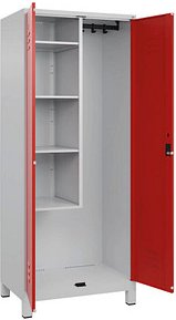 CP Putzmittelschrank Classic Plus 080110-02 S10016 lichtgrau, verkehrsrot 80,0 x 50,0 x 195,0 cm, aufgebaut, 1 St.