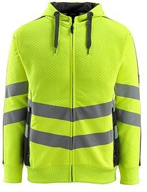 Thumbnail - MASCOT® unisex Warnschutz-Langarmshirt Corby gelb, schwarz Größe 3XL